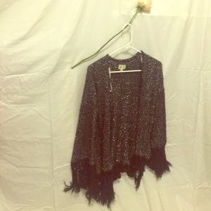 Black and silver cardigan